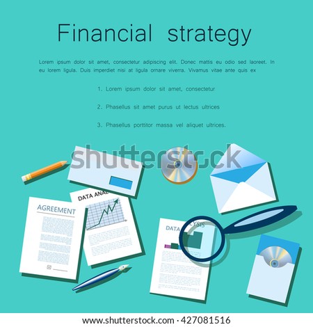  Business concept of brainstorming. data analysis. For posters, brochures, handouts and illustration business articles.