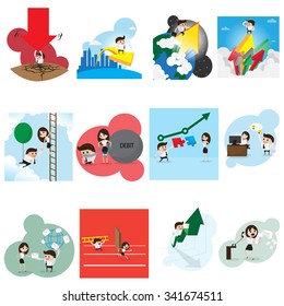 Business concept cartoon vector