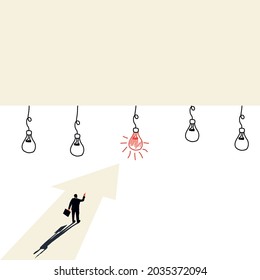business concept of choosing a path