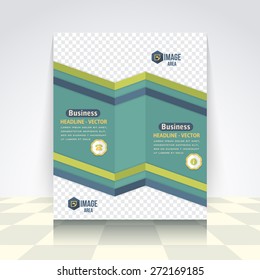 Business Concept Clean Style Flyer, Brochure Design. Corporate Leaflet, Cover Template