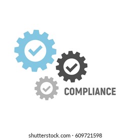 Business concept. Compliance graphic on white background