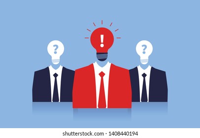 Business concept creativity and leadership