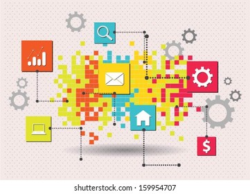 Business concept design.