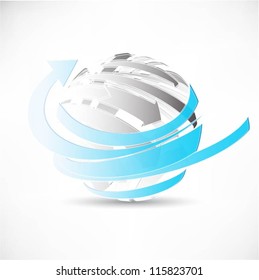 Business concept design with arrows
