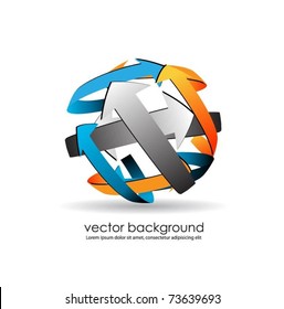 business concept design with arrows