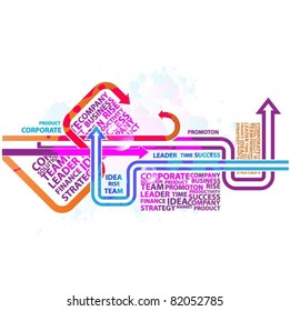 business concept design with arrows