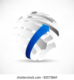 business concept design with arrows