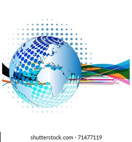business concept design with globe