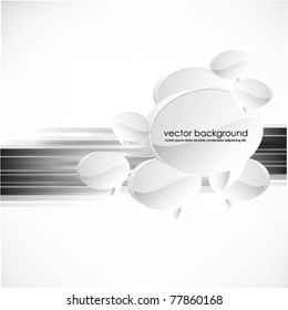 business concept design with speech bubbles-vector