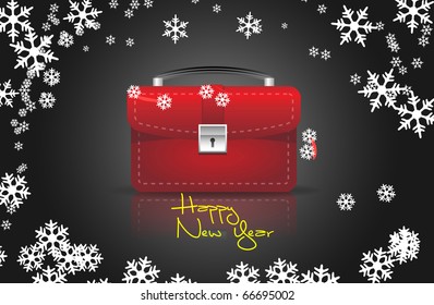 Business concept design. Vector christmas card