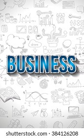 Business Concept with Doodle design style :finding solution, brainstorming, creative thinking. Modern style illustration for web banners, brochure and flyers.