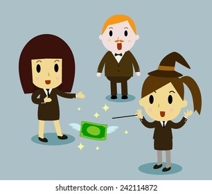 Business Concept Financial Wizards Vector Eps 10