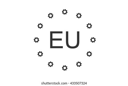business concept flag EU