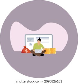 business concept flat art vector