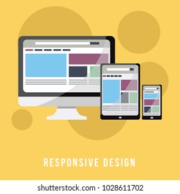 Business Concept Flat Design for Responsive Design