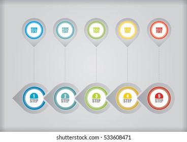 Business concept - flow chart with arrows