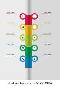 Business concept - flow chart with copy paste text