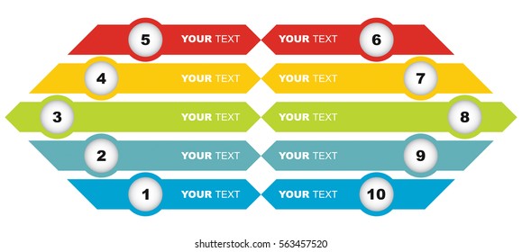 Business concept - flow chart with copy paste text
