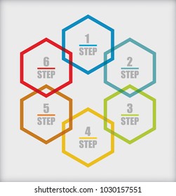 Business concept, flow chart template for presentation