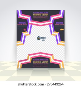 Business Concept Flyer, Brochure Design. Corporate Leaflet, Cover Template