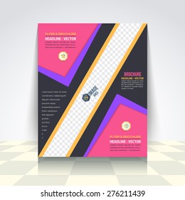 Business Concept Flyer, Brochure Design. Corporate Leaflet, Cover Template