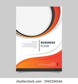 Business concept flyer template. -  Vector.