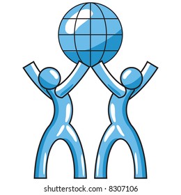 Business Concept - Global teamwork