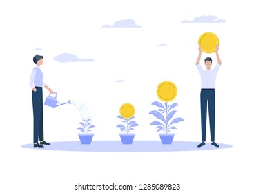 Business concept for growth.vector illustration.