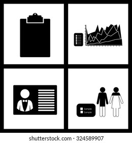 Business concept with  icons over frame design, vector illustration eps 10