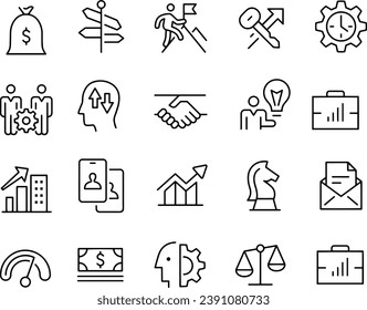 Business Concept Icons vector design