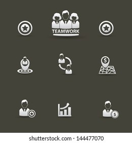 Business concept icons,vector