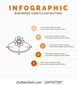 Business, concept, idea, innovation, light Infographics Template for Website and Presentation. Line Gray icon with Orange infographic style vector illustration