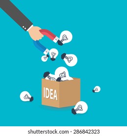Business concept, idea to success, vector5