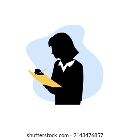 Business Concept Illustration. Collection of scene with men and women taking part in business activities. Vector illustration. Flat design with white background.