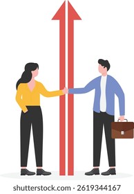 Business concept illustration. Business Deal

