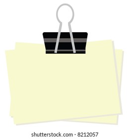 Business concept: Illustration of note paper