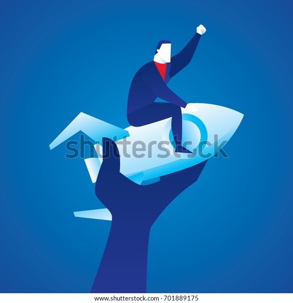 Business Concept Illustration Business Support Stock Vector (Royalty ...