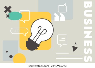 Business concept illustration. Vector illustration of idea, startup, brainstorming, creativity, innovation. Creative concept for web banner, social media banner, business presentation, marketing mater