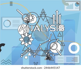 Business concept illustration. Vector illustration of business planning, analysis, report, market research. Creative concept for web banner, social media banner, business presentation