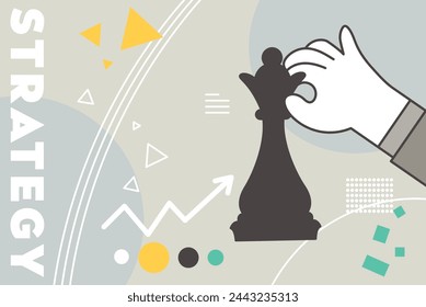 Business concept illustration. Vector illustration of business strategy, tactics, marketing, planning. Creative concept for web banner, social media banner, business presentation, marketing material