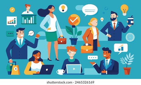 Business Concept illustrations mega set collection of scenes with men and women
