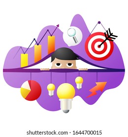 Business concept illustrations. Modern flat style. Vector