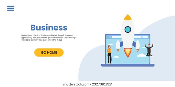 Business Concept illustrations. business process, team work and human resource management. Collection of scenes with men and women taking part in business activities. Vector illustration	