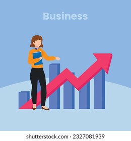 Business Concept illustrations. business process, team work and human resource management. Collection of scenes with men and women taking part in business activities. Vector illustration	