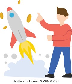 Ilustraciones de concepto de negocio Set Vector
