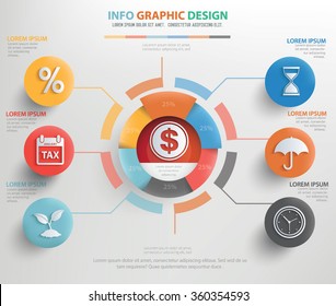 
Business concept info graphic design,clean vector