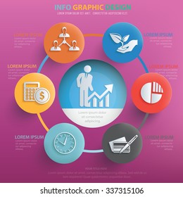 Business concept info graphic design,vector