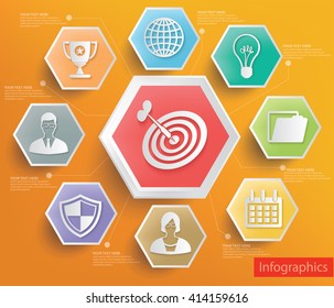 Business concept info graphic design,vector