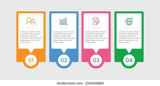 Business concept infographic template design. Vector infographic design