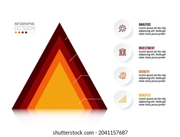 Business concept infographic template with diagram.